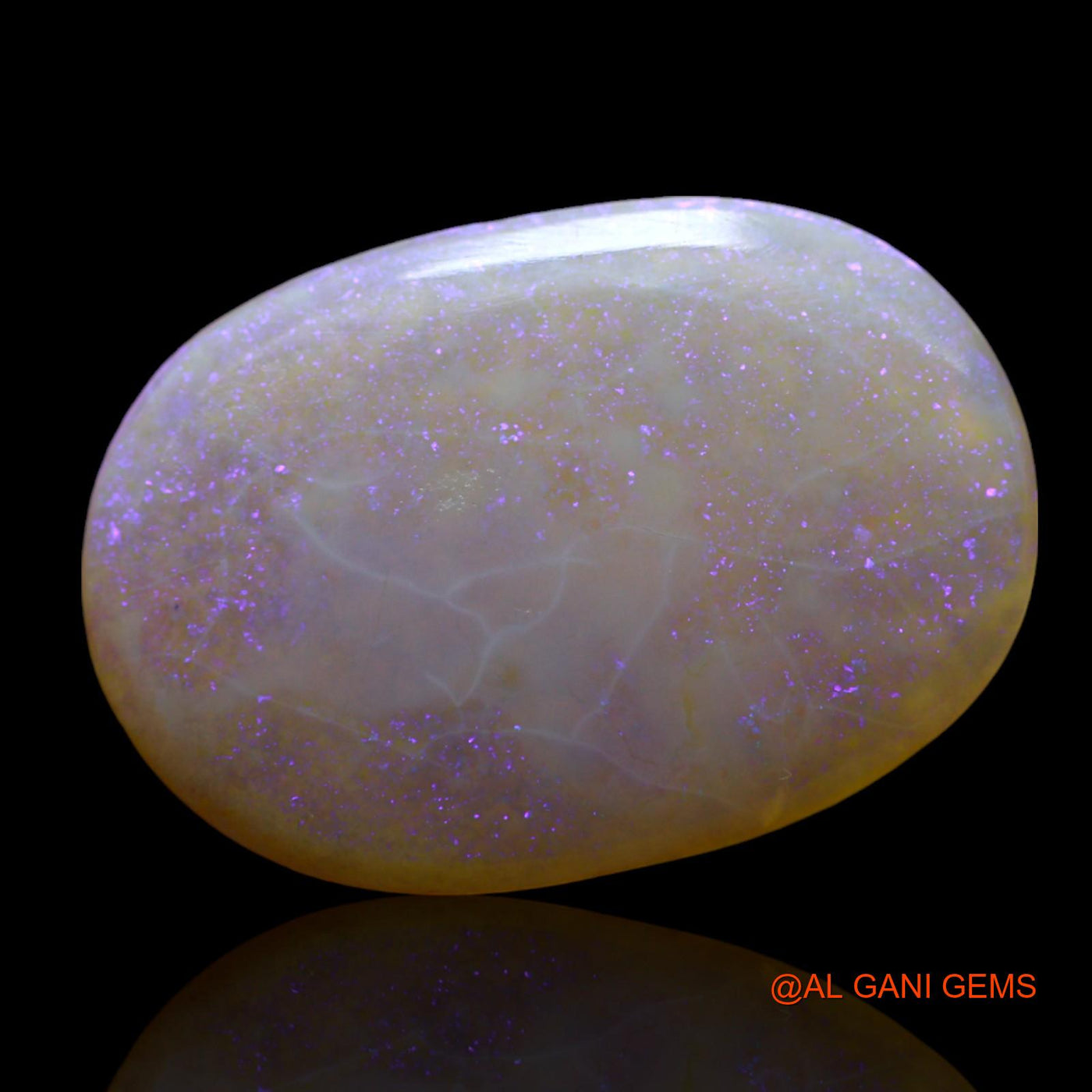 Natural Fire Opal Gemstone 5.00 Cts Loose Oval Cabochon From Australia 19x13x3 mm AF-49