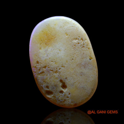 Natural Fire Opal Gemstone 5.00 Cts Loose Oval Cabochon From Australia 19x13x3 mm AF-49