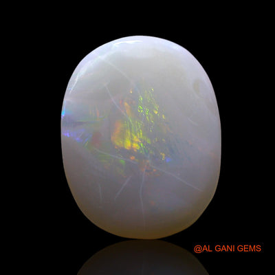 Natural Fire Opal Gemstone 2.00 Cts Loose Oval Cabochon From Australia 13x10x2 mm AF-500