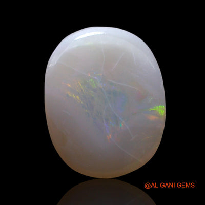 Natural Fire Opal Gemstone 2.00 Cts Loose Oval Cabochon From Australia 13x10x2 mm AF-500