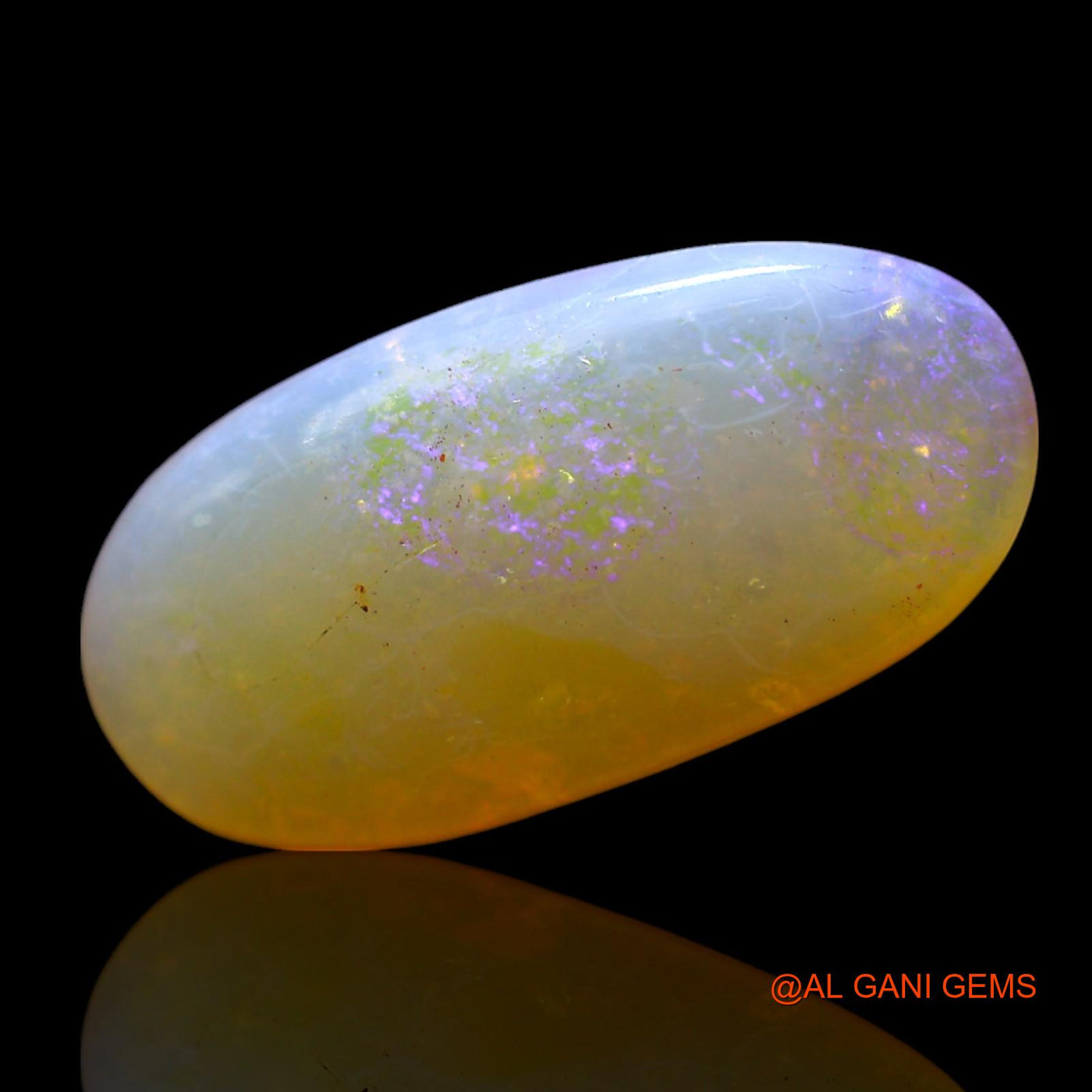 4.00 Cts Natural Australian Fire Opal Loose Gemstone Oval Cabochon 16x8x4 mm AF-501