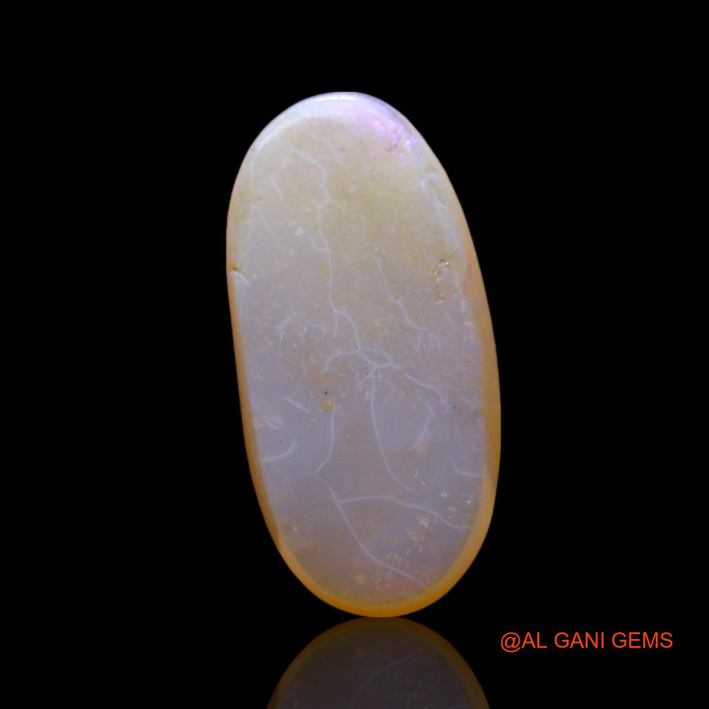 4.00 Cts Natural Australian Fire Opal Loose Gemstone Oval Cabochon 16x8x4 mm AF-501