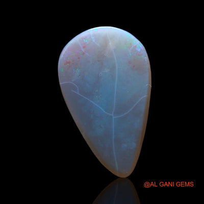2.00 Cts Natural Australian Fire Opal Pear Cabochon Loose Gemstone For Jewelry 15x9x3 mm AF-502