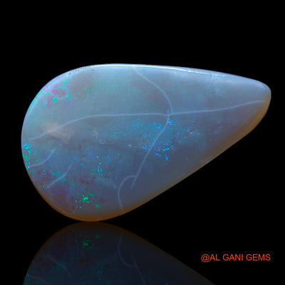 2.00 Cts Natural Australian Fire Opal Pear Cabochon Loose Gemstone For Jewelry 15x9x3 mm AF-502
