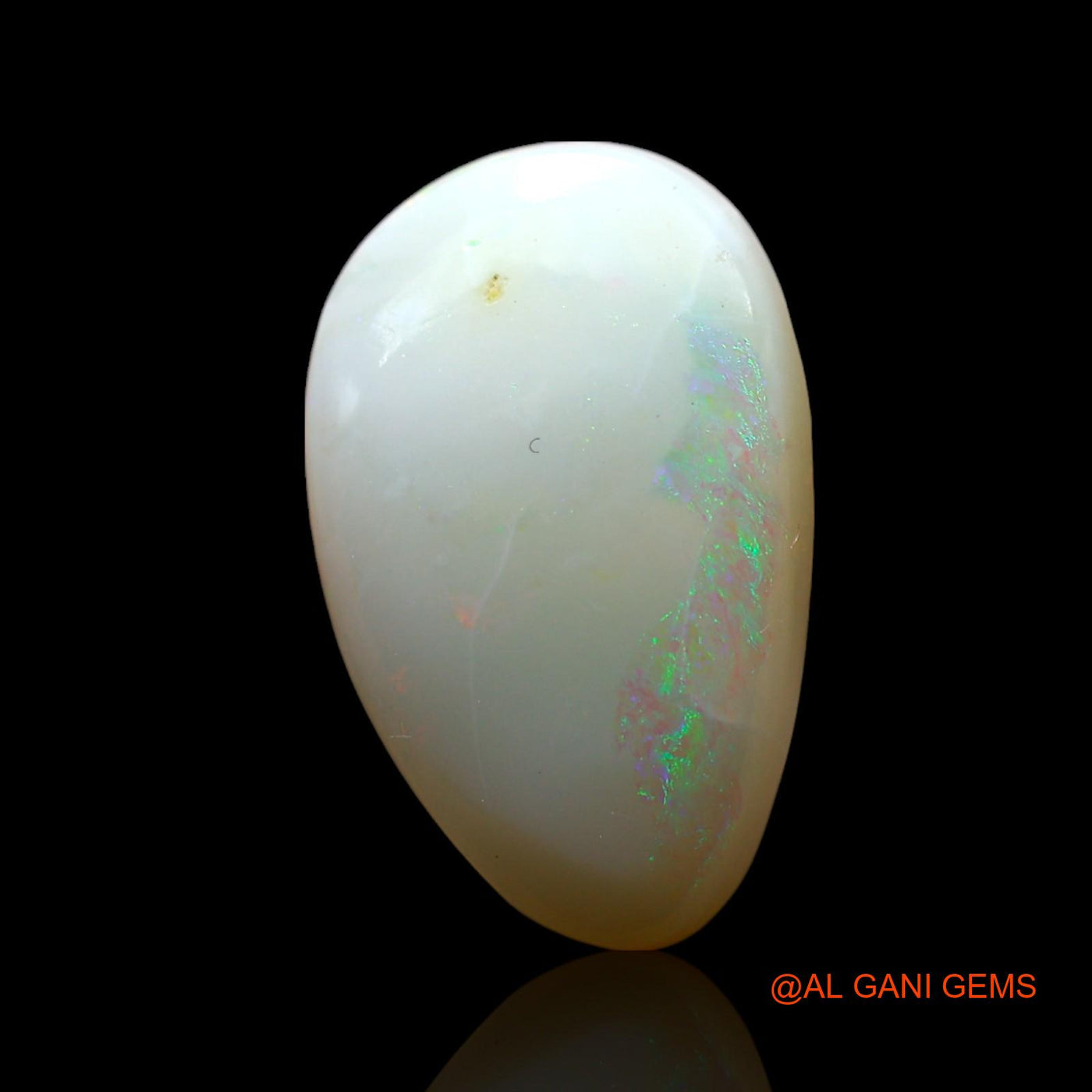 4.00 Cts Natural Australian Fire Opal Loose Gemstone Pear Cabochon 15x9x5 mm AF-504