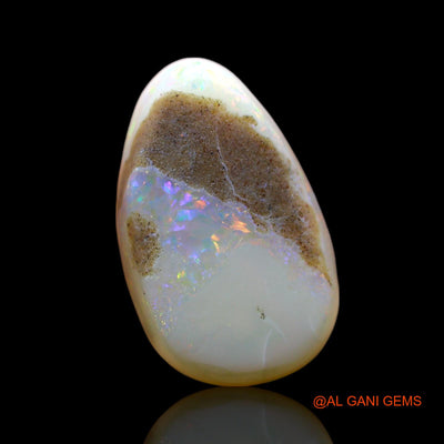4.00 Cts Natural Australian Fire Opal Loose Gemstone Pear Cabochon 15x9x5 mm AF-504
