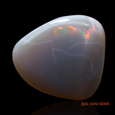 5.00 Cts Natural Australian Fire Opal Loose Gemstone Pear Cabochon 13x11x5 mm AF-506