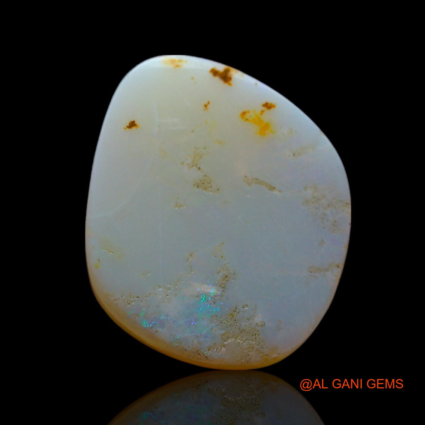3.00 Cts Natural Australian Fire Opal Fancy Cabochon Loose Gemstone For Jewelry 14x11x3 mm AF-507