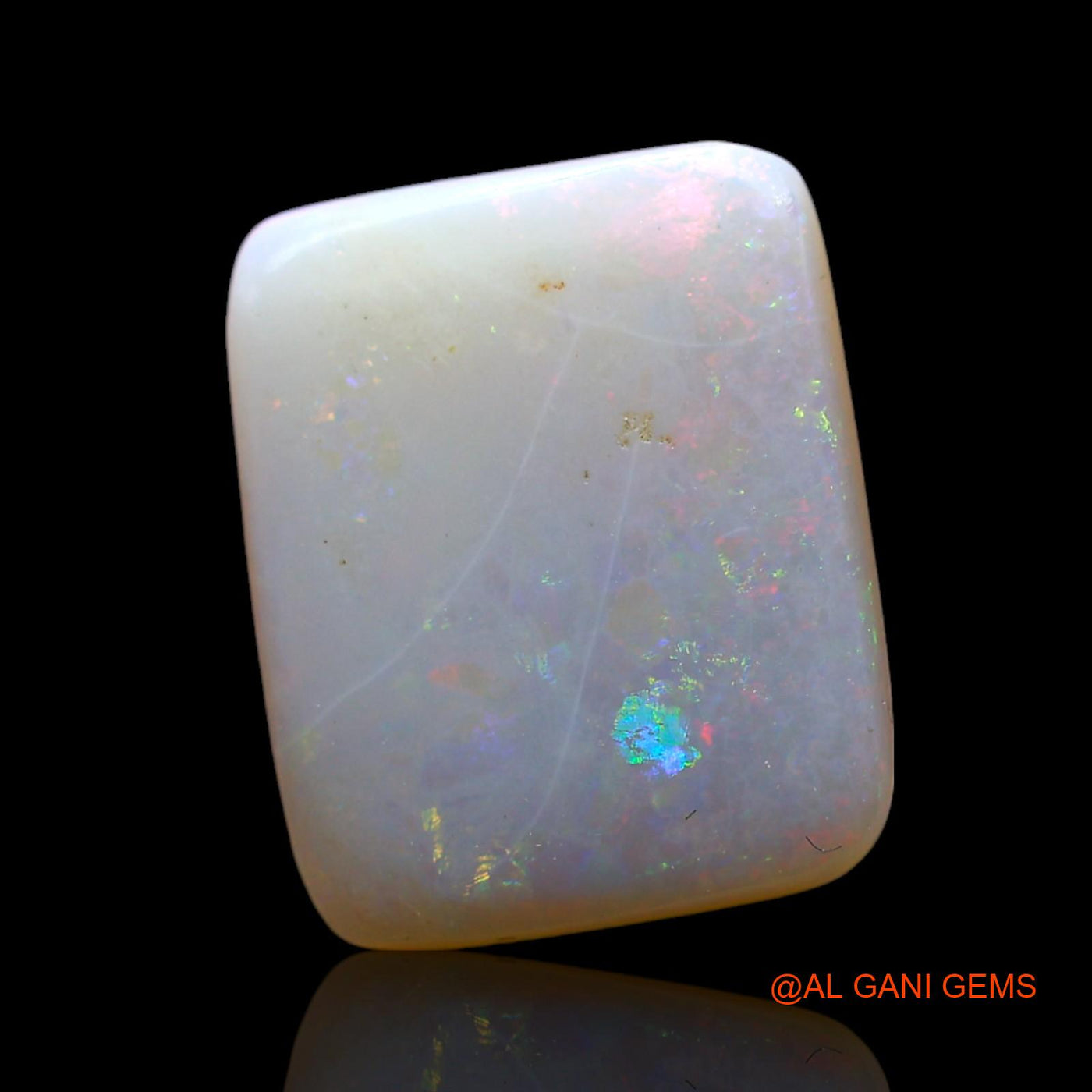 2.00 Cts Natural Australian Fire Opal Loose Gemstone Square Cabochon 12x9x2 mm AF-510