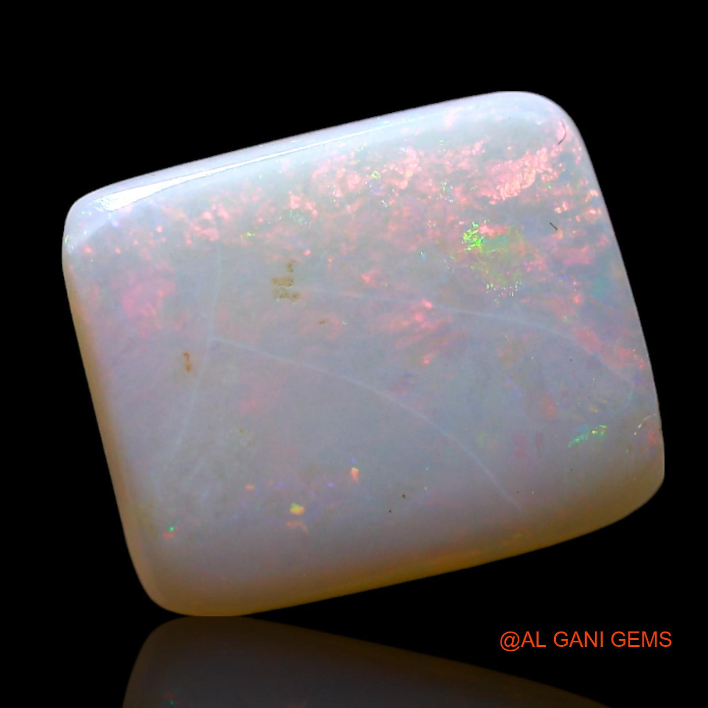 2.00 Cts Natural Australian Fire Opal Loose Gemstone Square Cabochon 12x9x2 mm AF-510