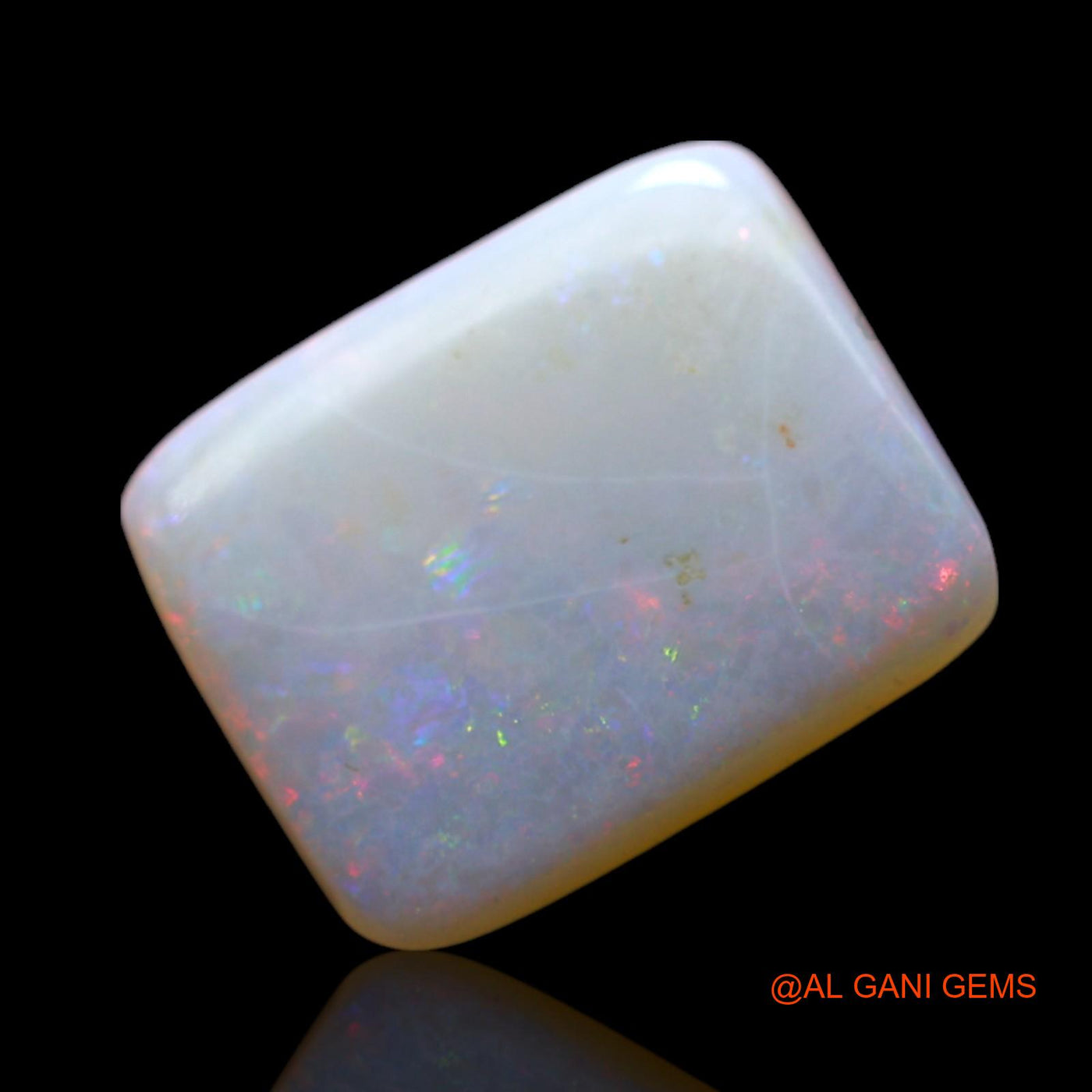 2.00 Cts Natural Australian Fire Opal Loose Gemstone Square Cabochon 12x9x2 mm AF-510