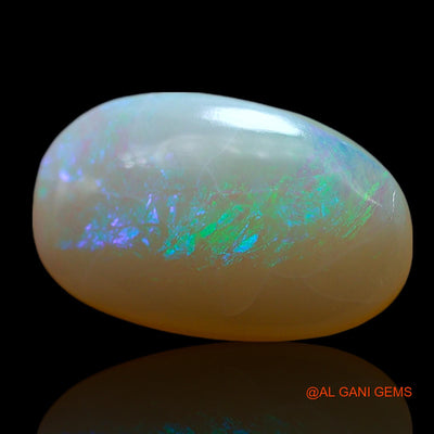 Natural Fire Opal Gemstone 3.00 Cts Loose Oval Cabochon From Australia 15x9x3 mm AF-511