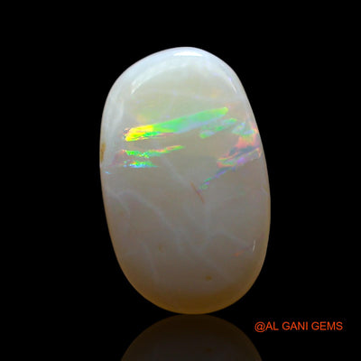 3.00 Cts Unheated Australian Fire Opal Loose Gemstone Oval Cabochon Natural 14x9x4 mm AF-512