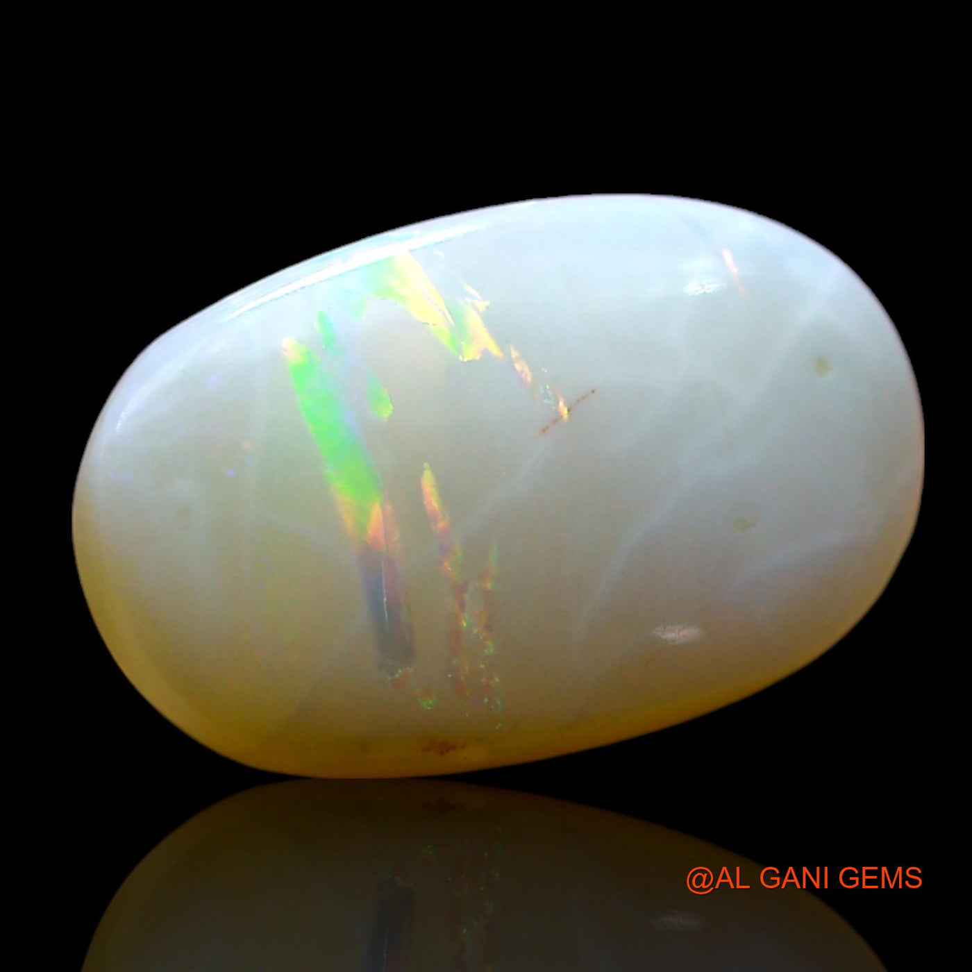 3.00 Cts Unheated Australian Fire Opal Loose Gemstone Oval Cabochon Natural 14x9x4 mm AF-512