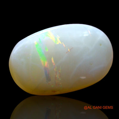 3.00 Cts Unheated Australian Fire Opal Loose Gemstone Oval Cabochon Natural 14x9x4 mm AF-512