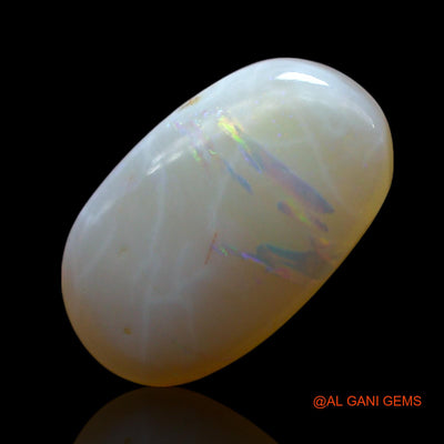 3.00 Cts Unheated Australian Fire Opal Loose Gemstone Oval Cabochon Natural 14x9x4 mm AF-512