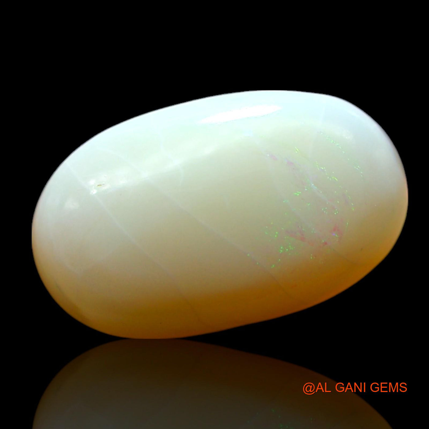 Natural Fire Opal Gemstone 4.00 Cts Loose Oval Cabochon From Australia 14x9x4 mm AF-513