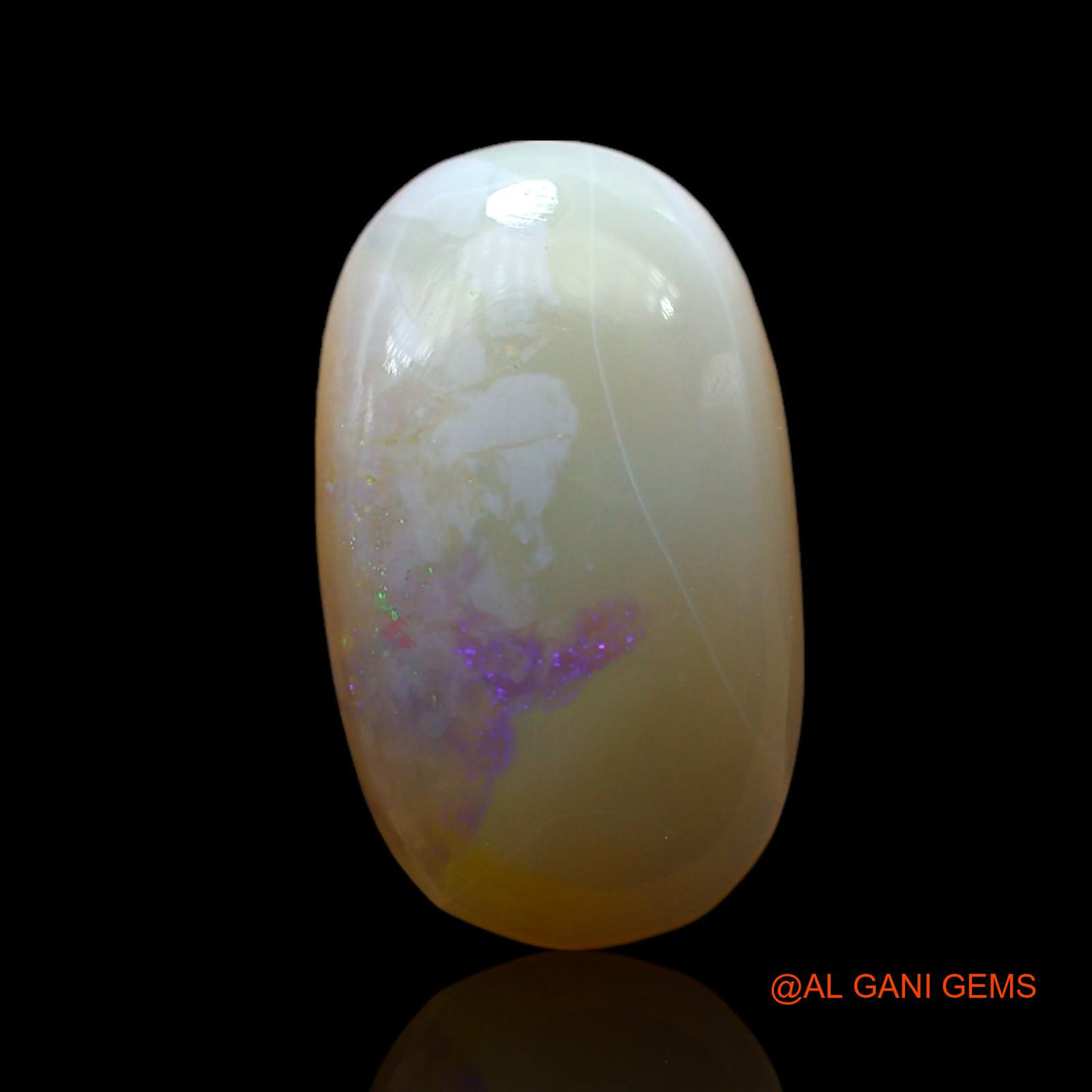 3.00 Cts Natural Australian Fire Opal Oval Cabochon Loose Gemstone For Jewelry 15x8x3 mm AF-514