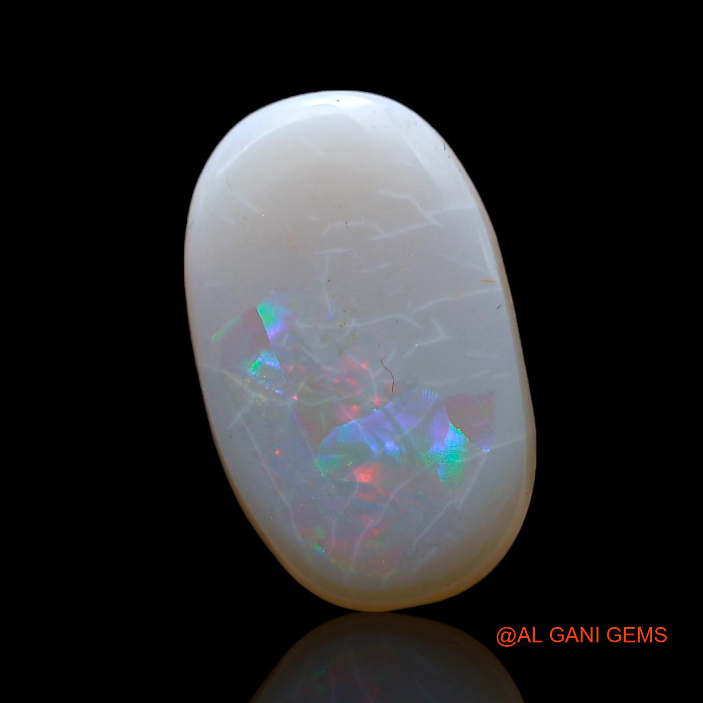 1.00 Cts Unheated Australian Fire Opal Loose Gemstone Oval Cabochon Natural 14x8x2 mm AF-515