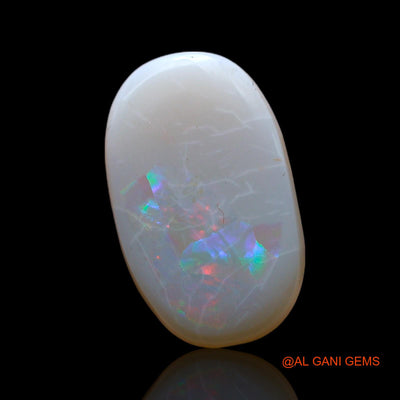 1.00 Cts Unheated Australian Fire Opal Loose Gemstone Oval Cabochon Natural 14x8x2 mm AF-515
