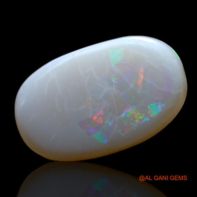 1.00 Cts Unheated Australian Fire Opal Loose Gemstone Oval Cabochon Natural 14x8x2 mm AF-515