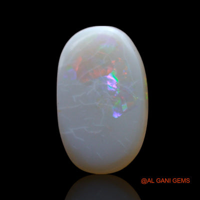 1.00 Cts Unheated Australian Fire Opal Loose Gemstone Oval Cabochon Natural 14x8x2 mm AF-515
