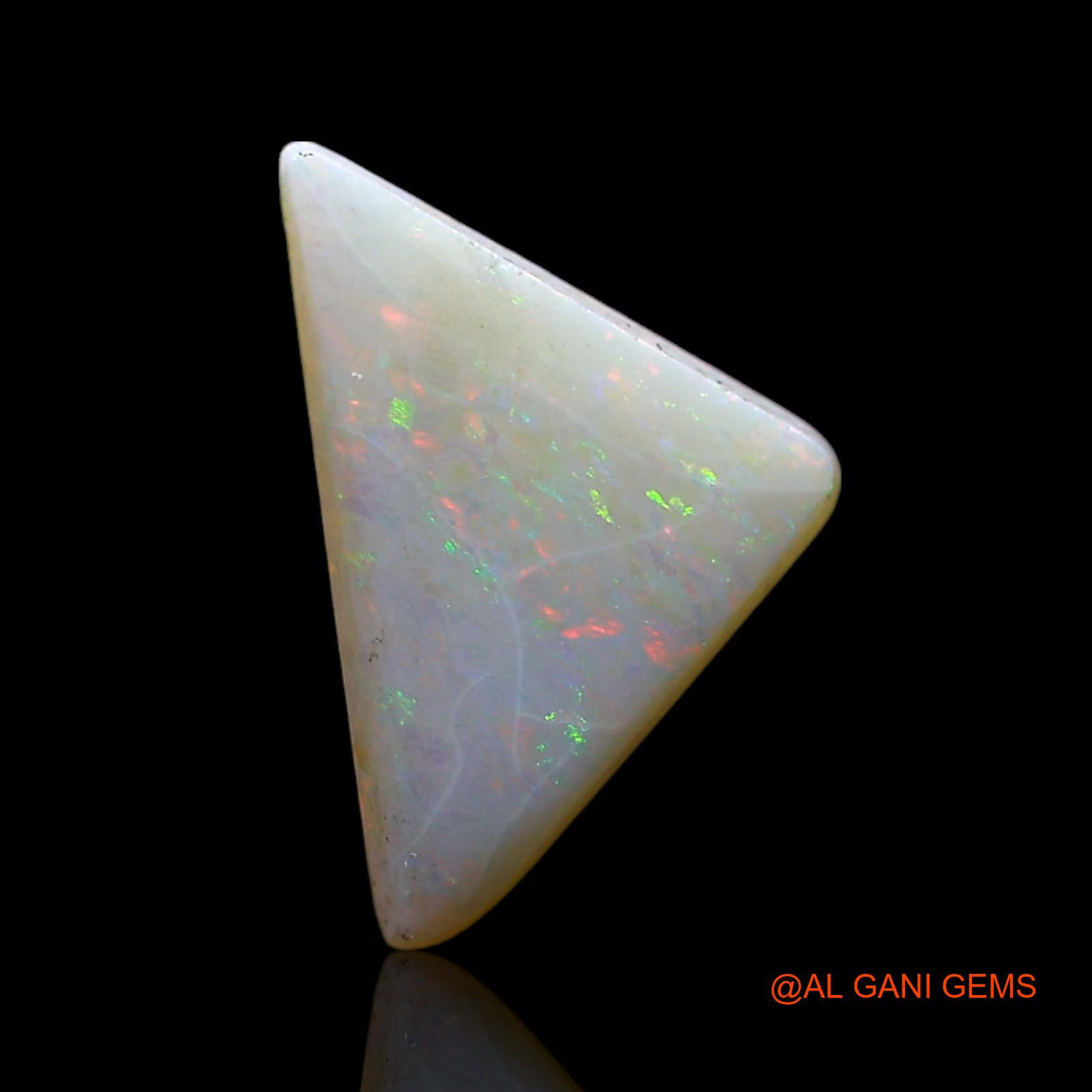 2.00 Cts Natural Australian Fire Opal Loose Gemstone Trillion Cabochon 14x9x3 mm AF-516