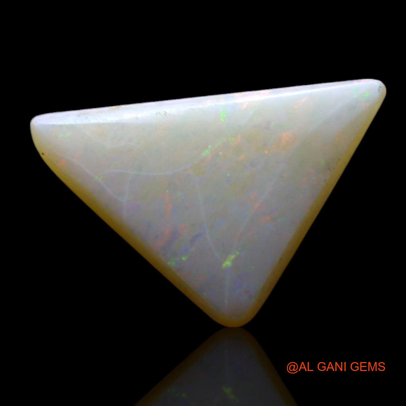 2.00 Cts Natural Australian Fire Opal Loose Gemstone Trillion Cabochon 14x9x3 mm AF-516