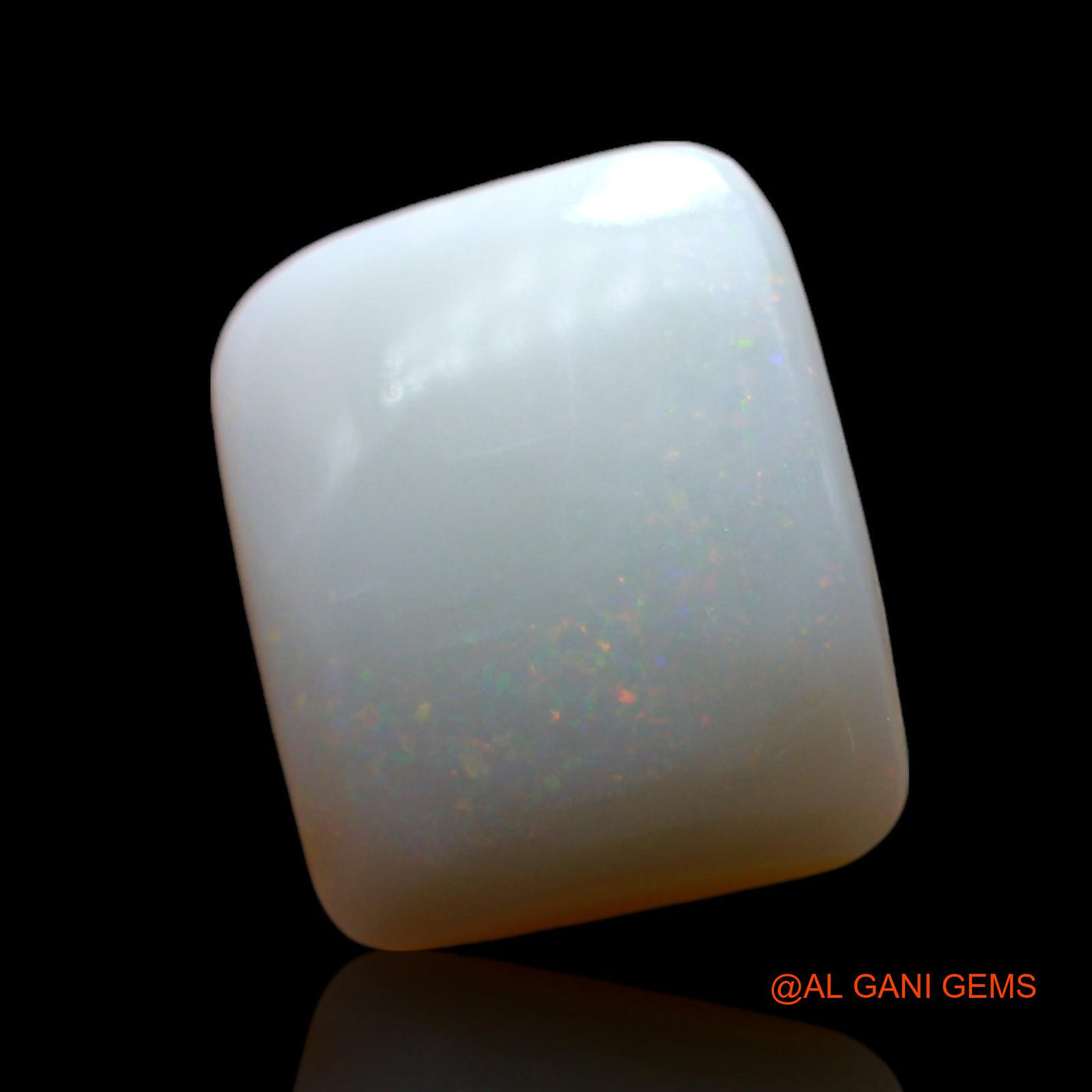 3.00 Cts Natural Australian Fire Opal Loose Gemstone Square Cabochon 11x10x3 mm AF-517
