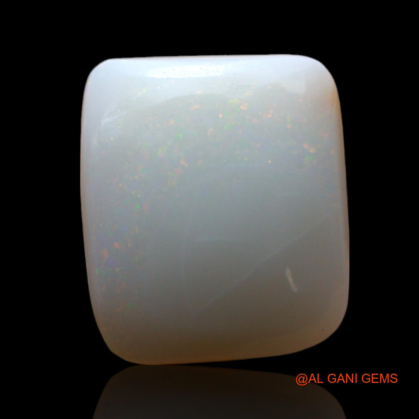 3.00 Cts Natural Australian Fire Opal Loose Gemstone Square Cabochon 11x10x3 mm AF-517