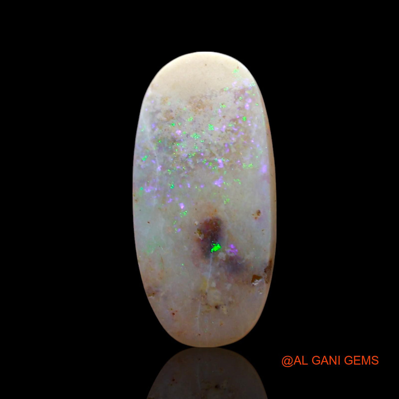 1.00 Cts Natural Australian Fire Opal Loose Gemstone Oval Cabochon 15x7x2 mm AF-521