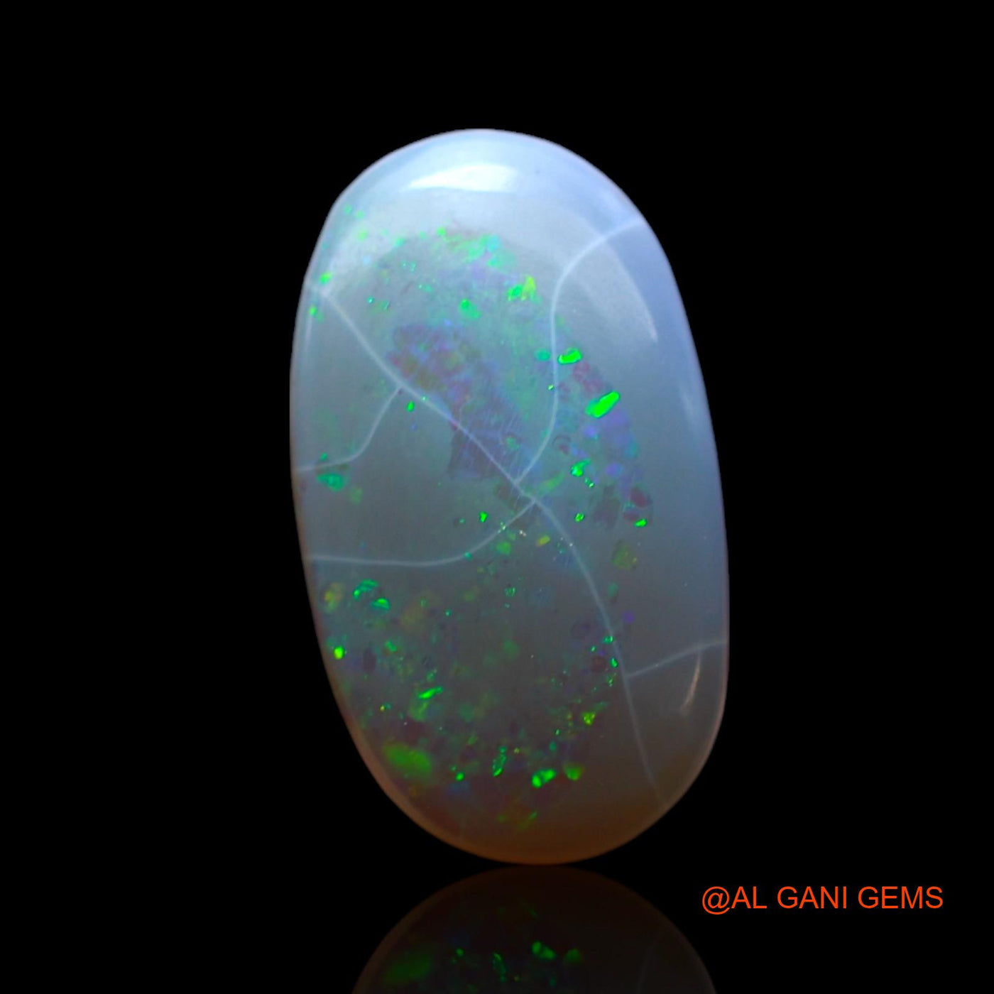 3.00 Cts Unheated Australian Fire Opal Loose Gemstone Oval Cabochon Natural 14x8x4 mm AF-522
