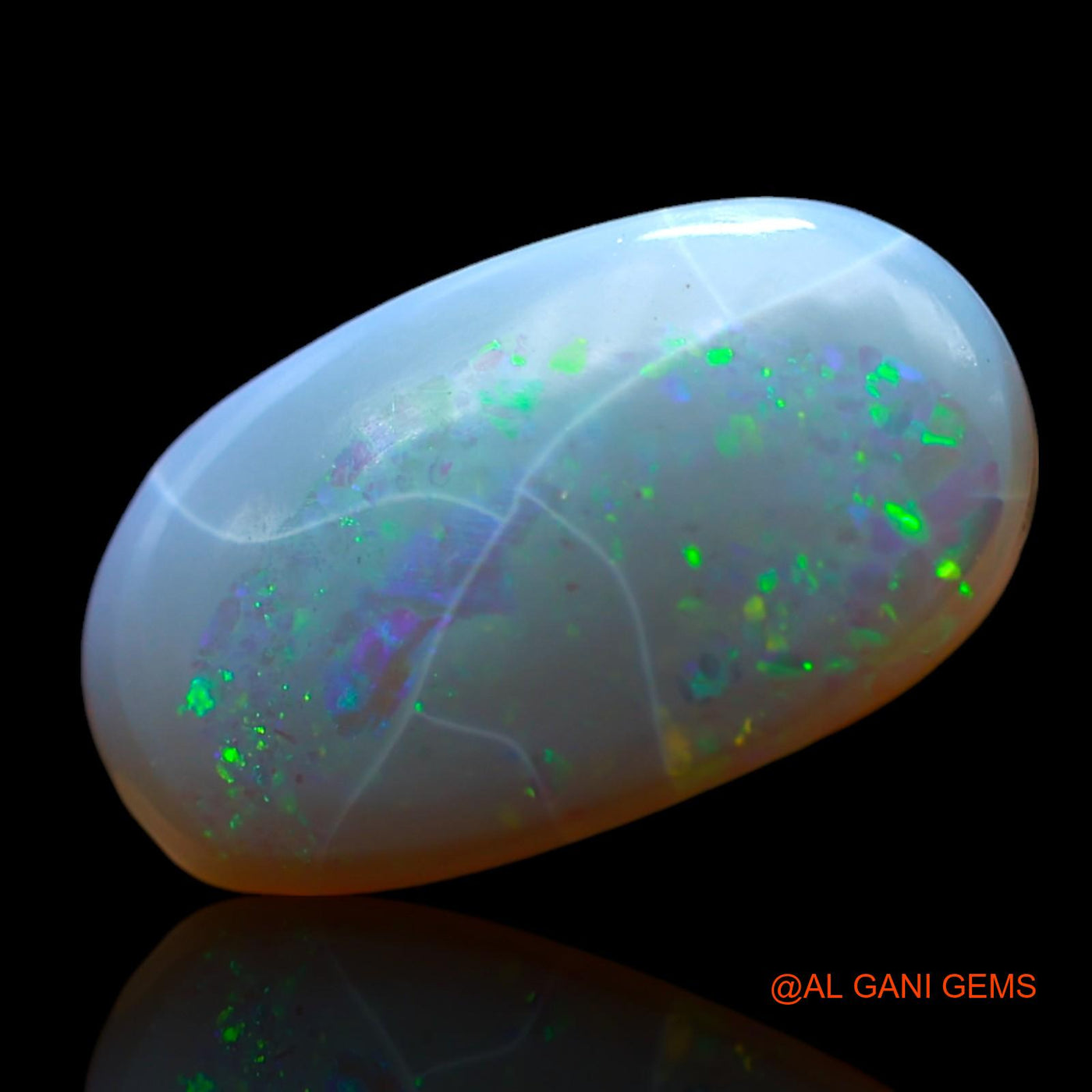 3.00 Cts Unheated Australian Fire Opal Loose Gemstone Oval Cabochon Natural 14x8x4 mm AF-522