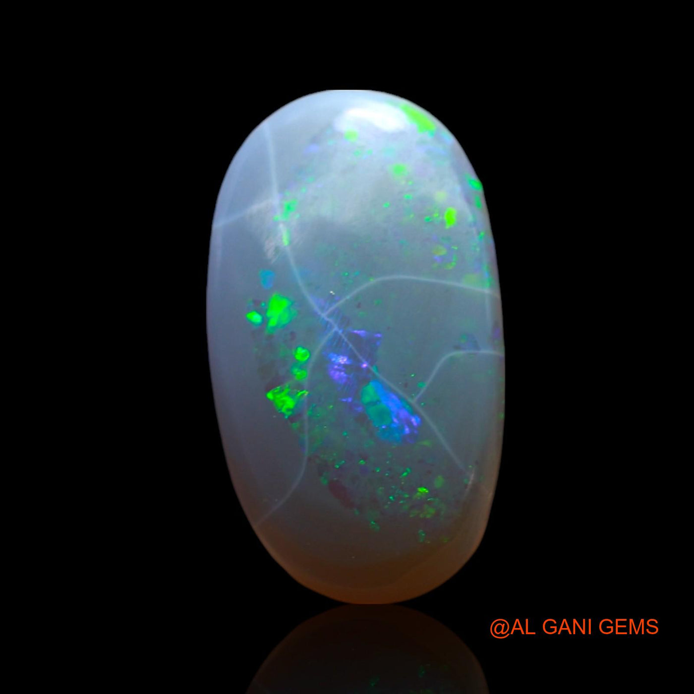 3.00 Cts Unheated Australian Fire Opal Loose Gemstone Oval Cabochon Natural 14x8x4 mm AF-522