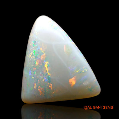 Natural Fire Opal Gemstone 2.00 Cts Loose Trillion Cabochon From Australia 11x10x4 mm AF-524