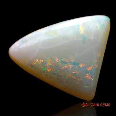 Natural Fire Opal Gemstone 2.00 Cts Loose Trillion Cabochon From Australia 11x10x4 mm AF-524