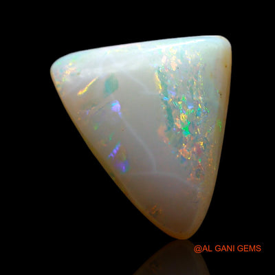 Natural Fire Opal Gemstone 2.00 Cts Loose Trillion Cabochon From Australia 11x10x4 mm AF-524