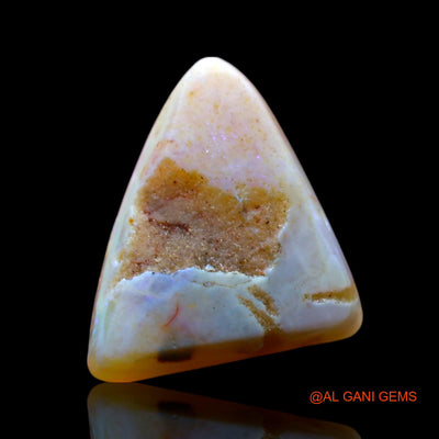 Natural Fire Opal Gemstone 2.00 Cts Loose Trillion Cabochon From Australia 11x10x4 mm AF-524