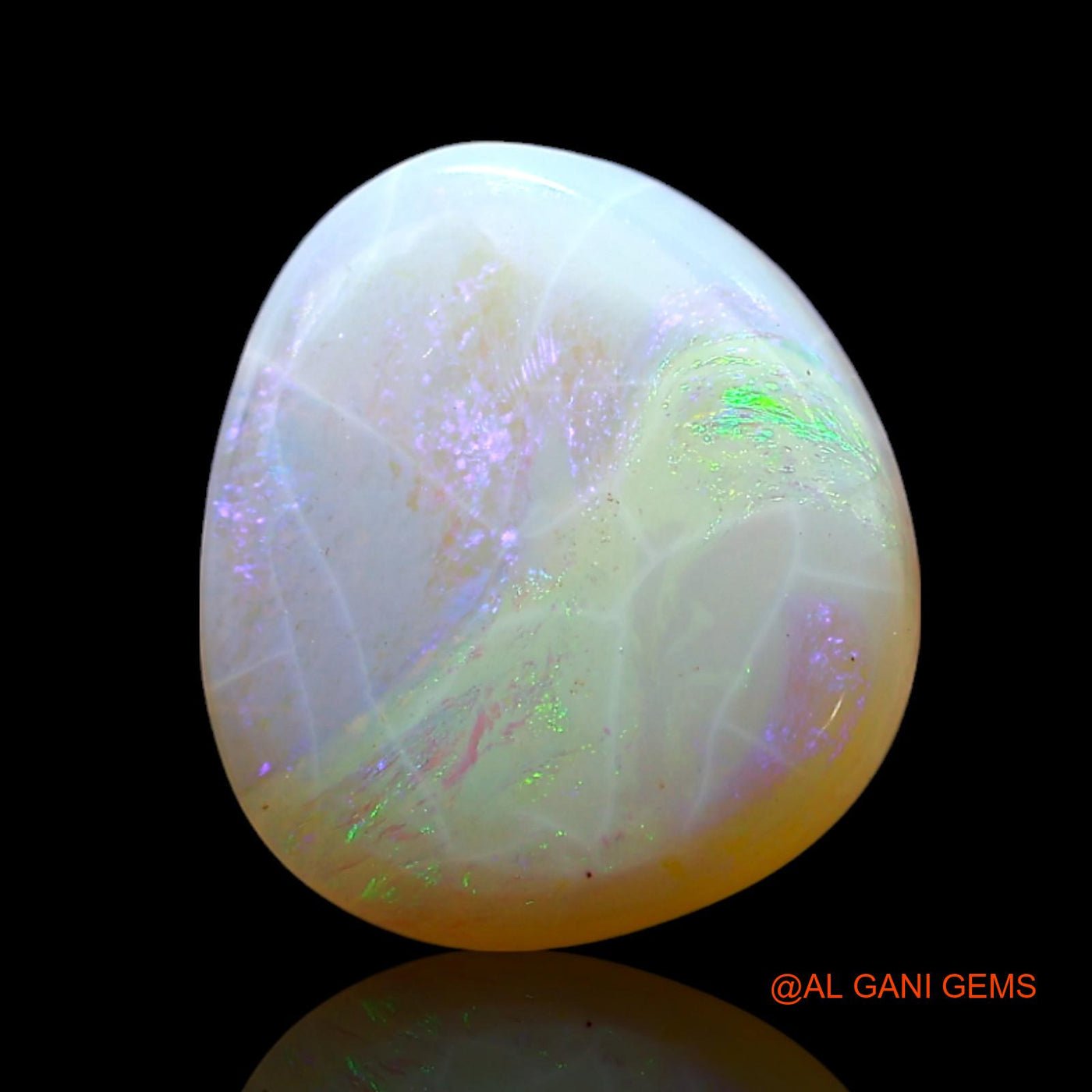 3.00 Cts Natural Australian Fire Opal Fancy Cabochon Loose Gemstone For Jewelry 12x11x3 mm AF-525