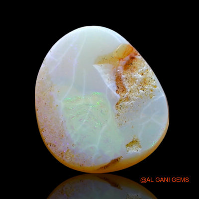 3.00 Cts Natural Australian Fire Opal Fancy Cabochon Loose Gemstone For Jewelry 12x11x3 mm AF-525