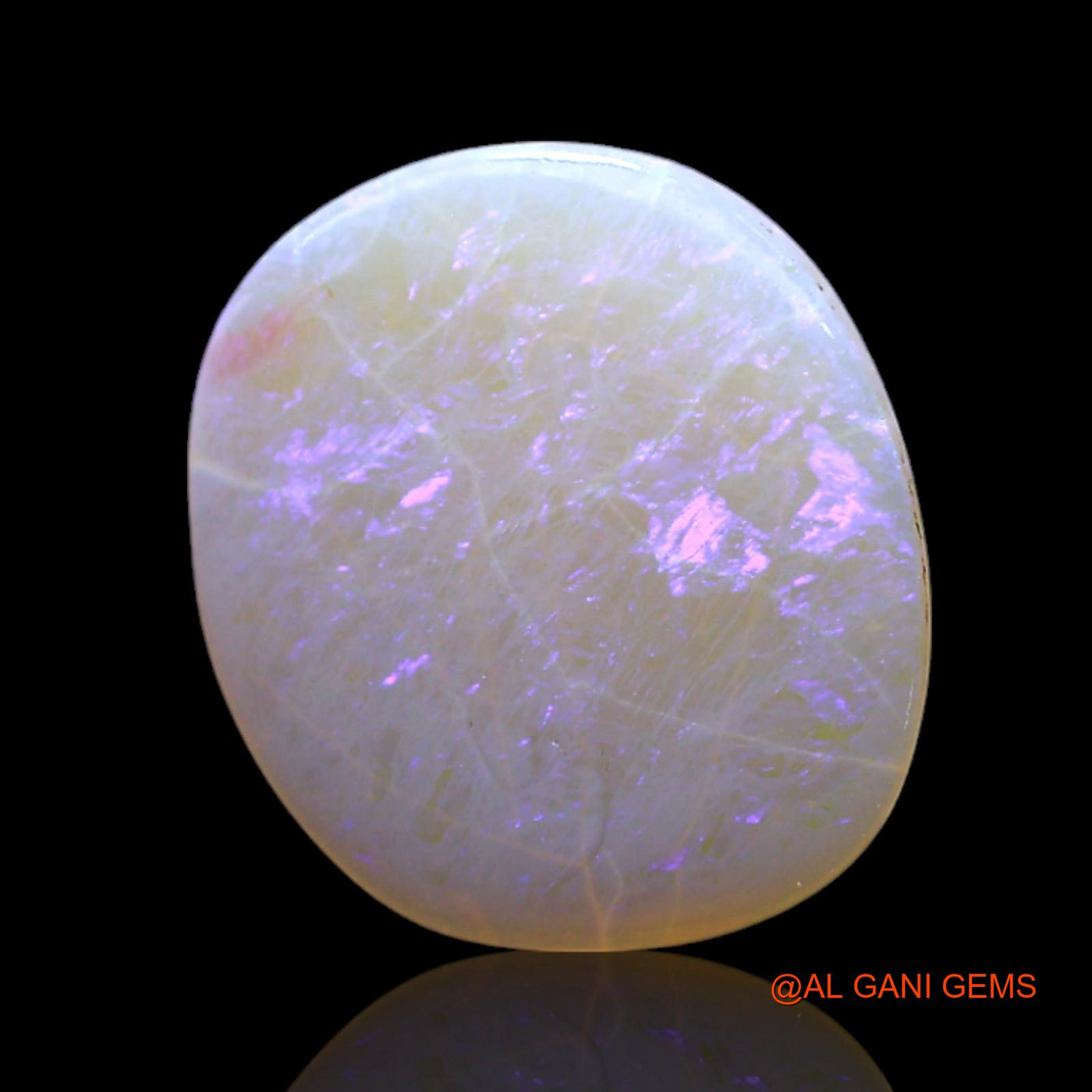 Natural Fire Opal Gemstone 2.00 Cts Loose Oval Cabochon From Australia 13x11x2 mm AF-526