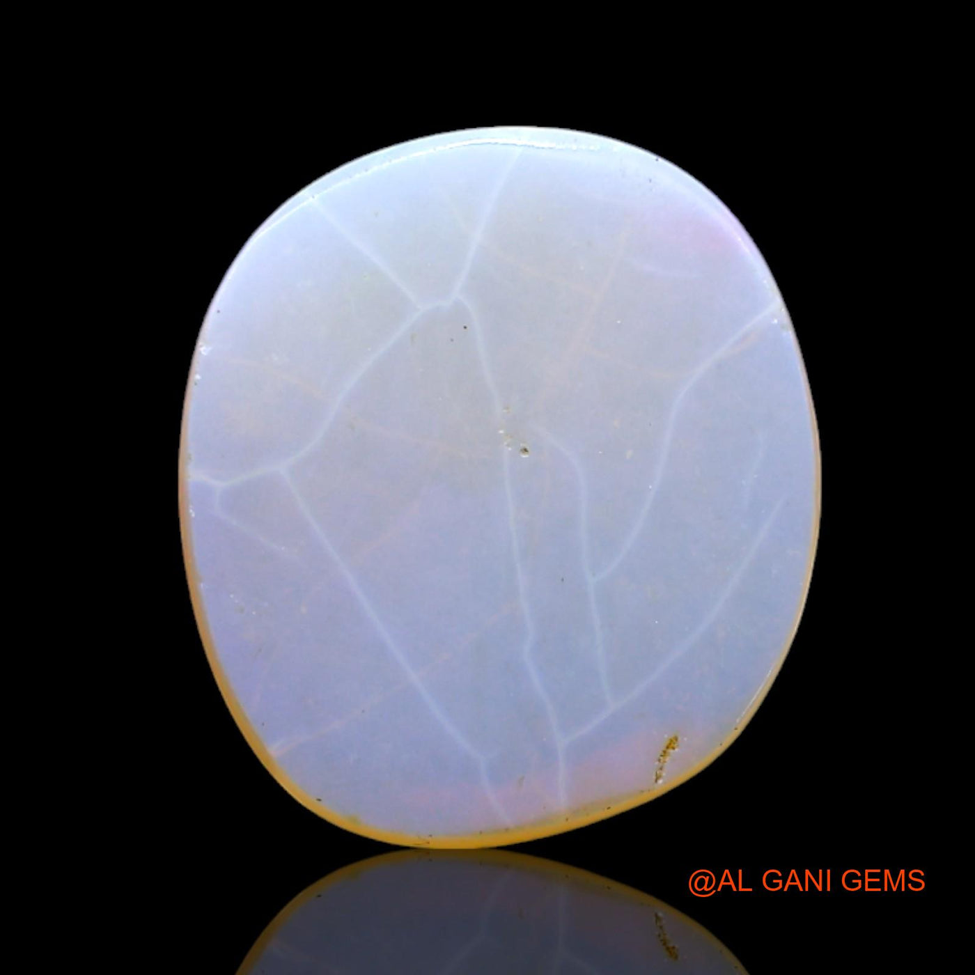 Natural Fire Opal Gemstone 2.00 Cts Loose Oval Cabochon From Australia 13x11x2 mm AF-526