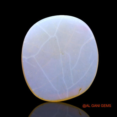 Natural Fire Opal Gemstone 2.00 Cts Loose Oval Cabochon From Australia 13x11x2 mm AF-526