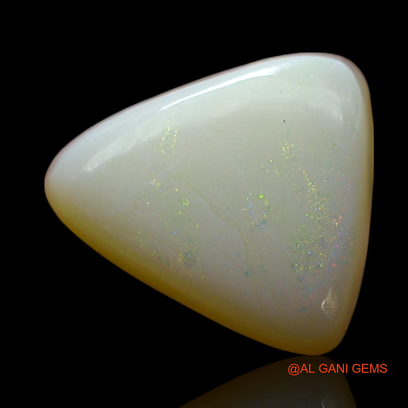 3.00 Cts Natural Australian Fire Opal Loose Gemstone Trillion Cabochon 11x10x4 mm AF-529
