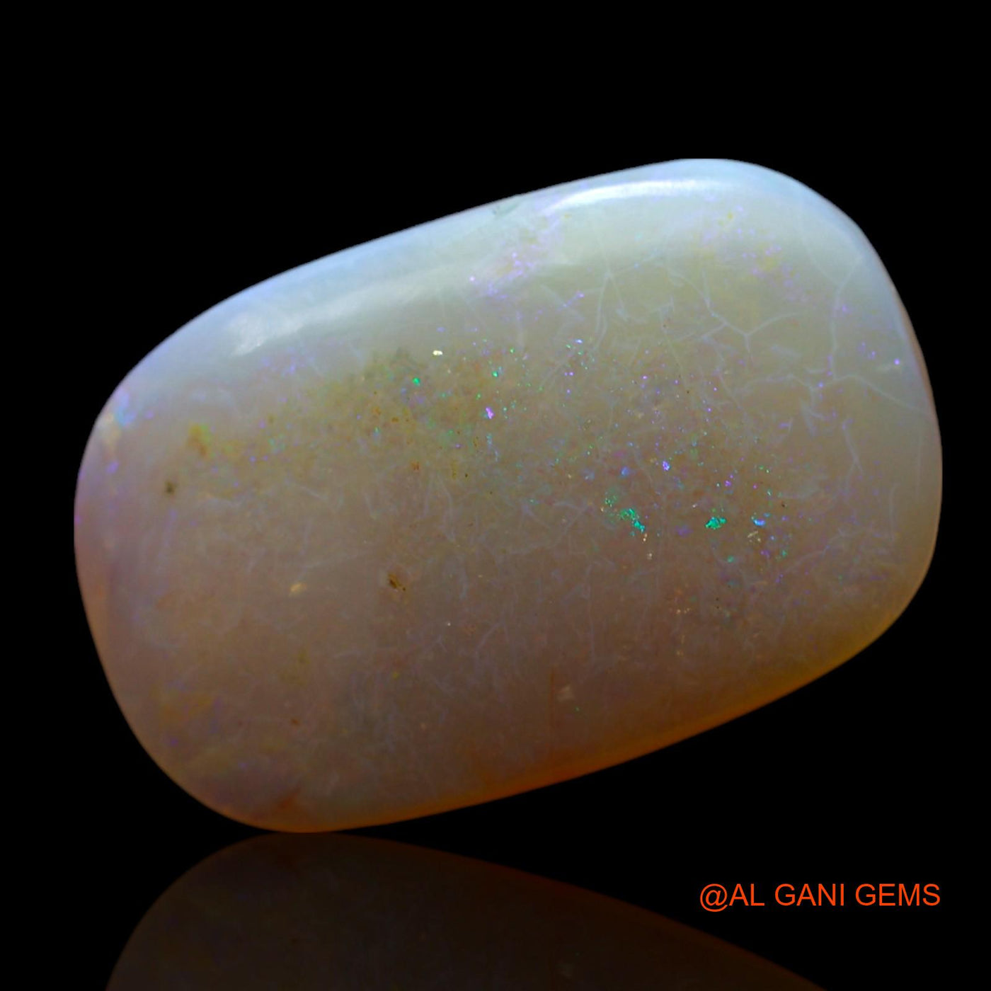 7.00 Cts Natural Australian Fire Opal Loose Gemstone Oval Cabochon 18x12x4 mm AF-52