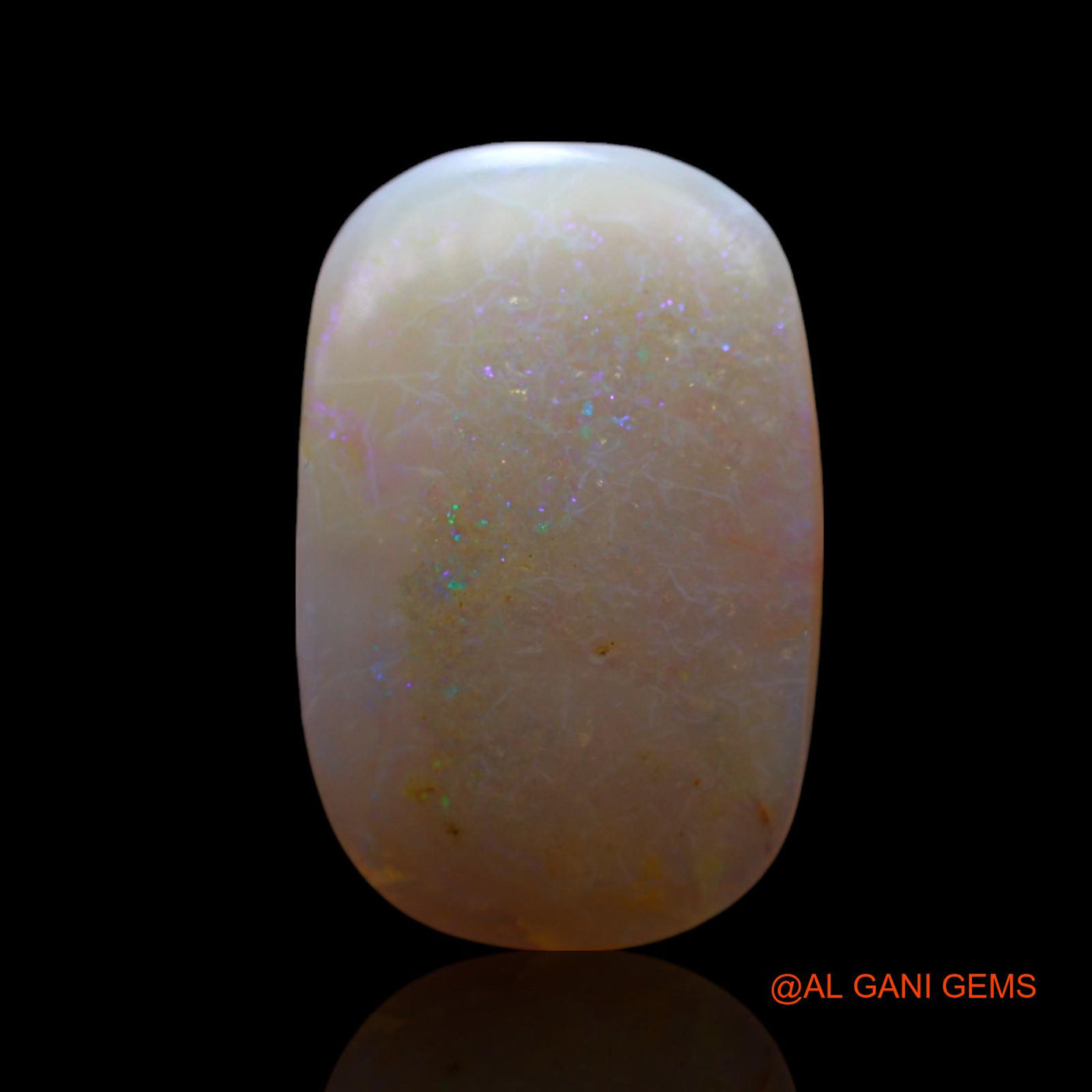 7.00 Cts Natural Australian Fire Opal Loose Gemstone Oval Cabochon 18x12x4 mm AF-52