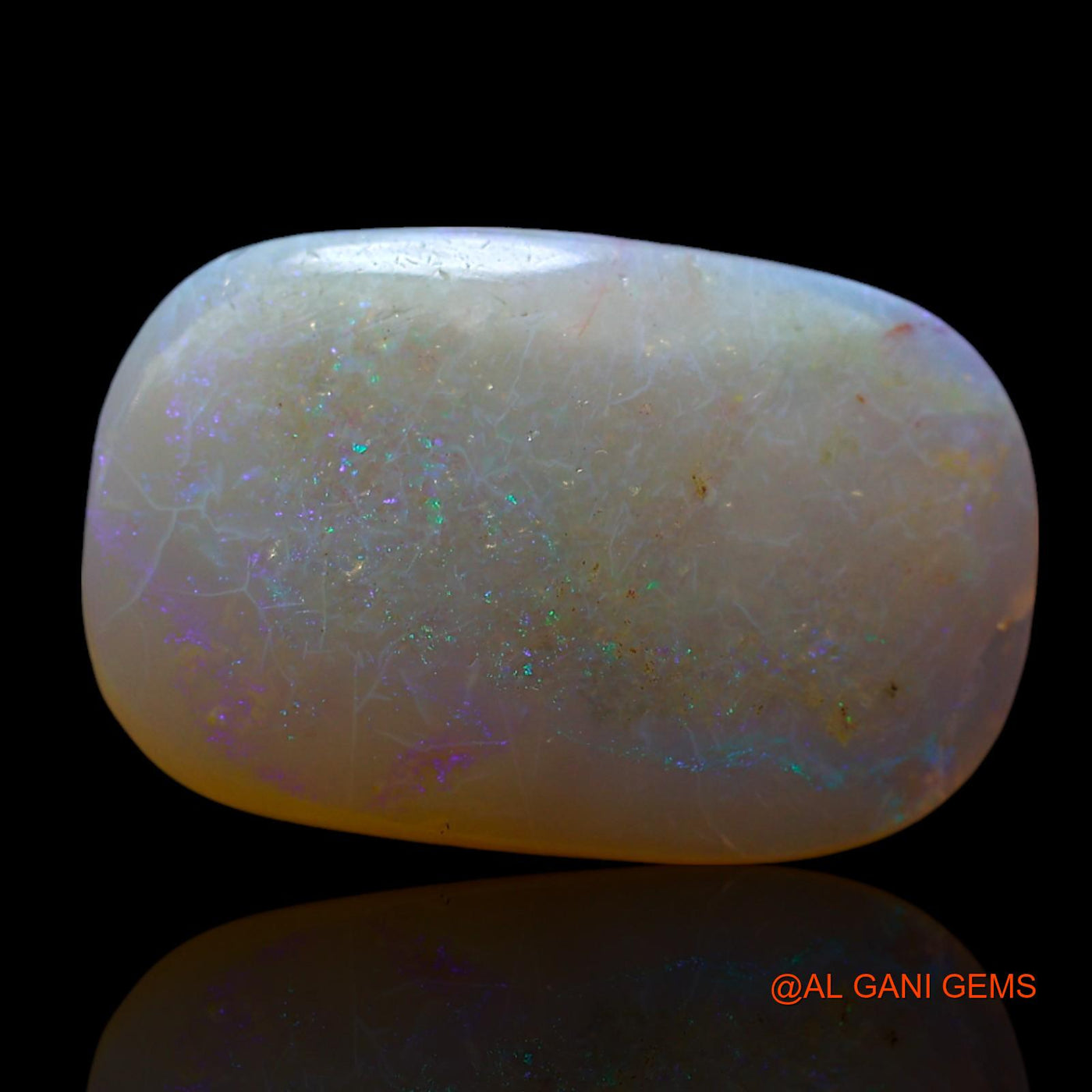 7.00 Cts Natural Australian Fire Opal Loose Gemstone Oval Cabochon 18x12x4 mm AF-52