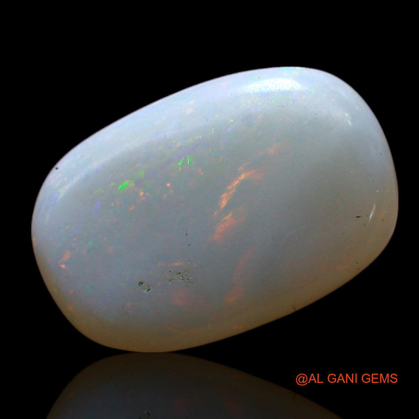 Natural Untreated Fire Opal Loose Gemstone Oval Cabochon From Australia 1.00 Cts 13x8x2 mm AF-530