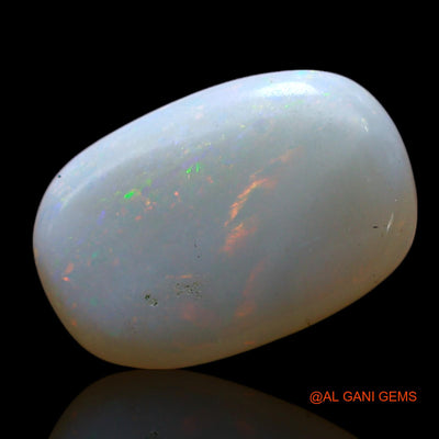 Natural Untreated Fire Opal Loose Gemstone Oval Cabochon From Australia 1.00 Cts 13x8x2 mm AF-530