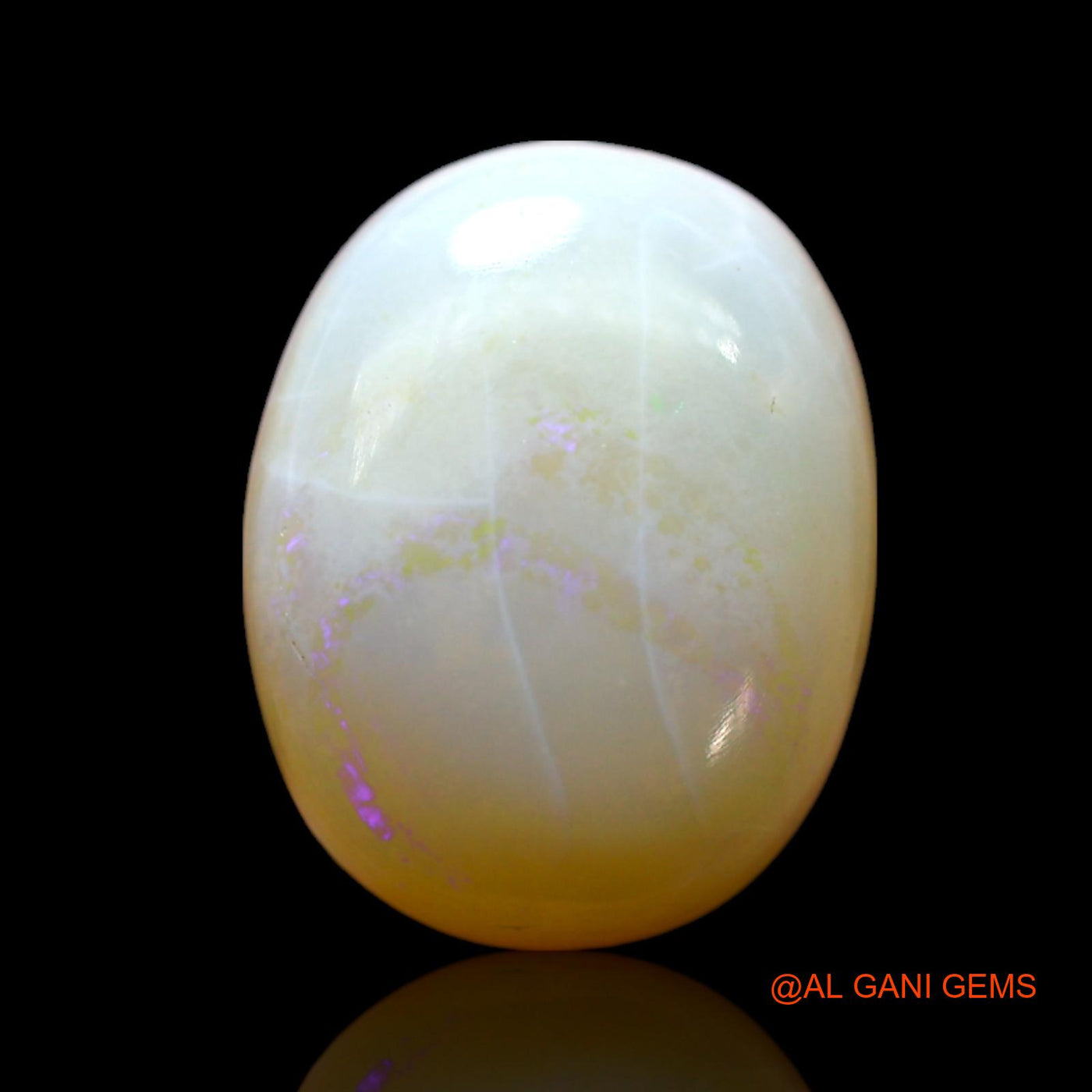 4.00 Cts Natural Australian Fire Opal Loose Gemstone Oval Cabochon 12x9x4 mm AF-533